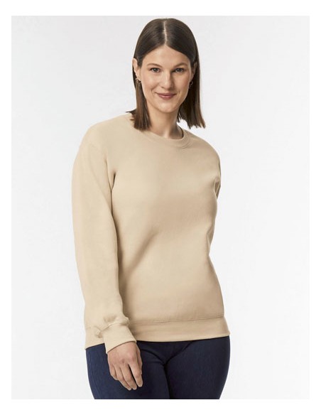 GIL-SF000-Softstyle® Midweight Fleece Adult Crewneck Sweatshirt 2